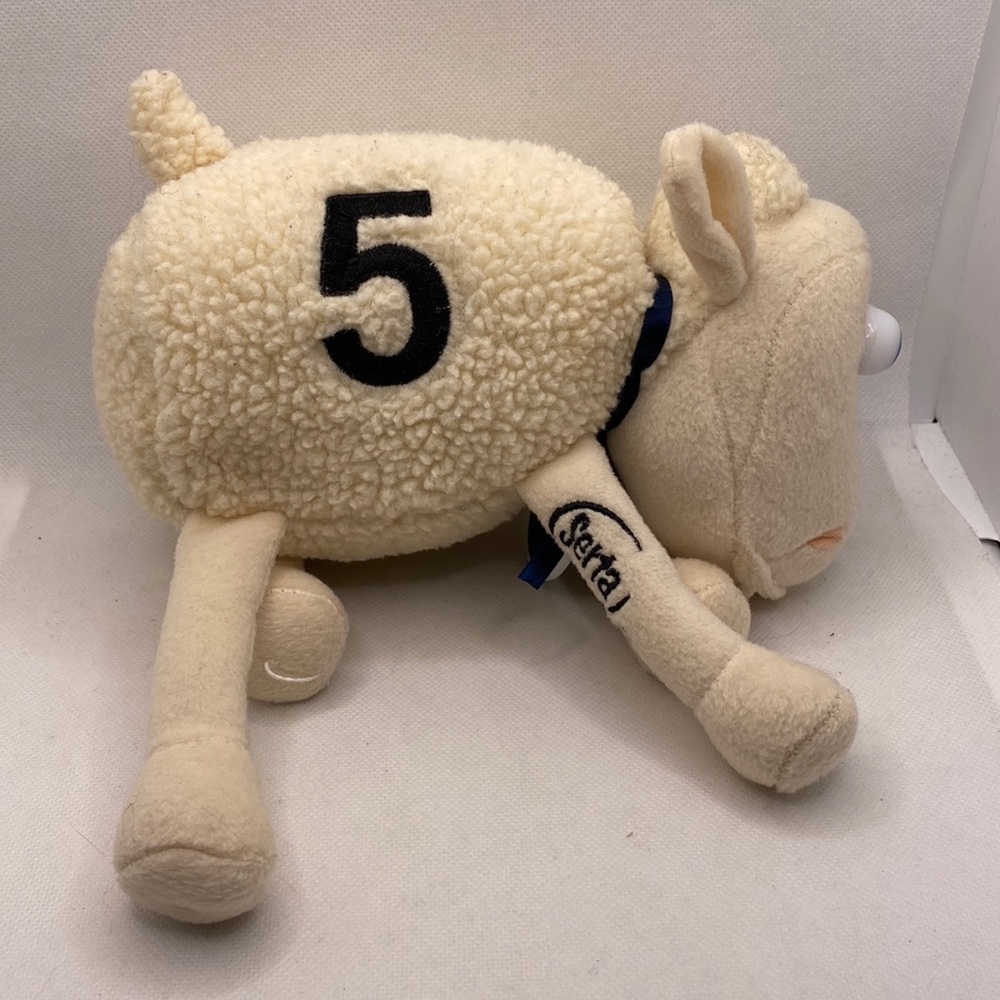 Serta #5 Counting Sheep Plush Advertising Toy Stuffed Animal Lamb Mascot